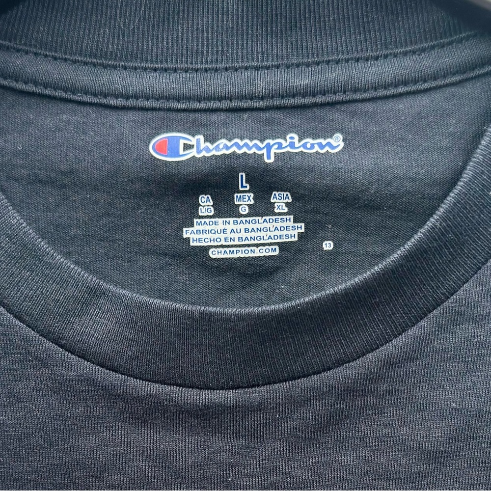CHAMPION West Virginia Mountaineers University Navy Blue Tee Size Large - Picture 4 of 6